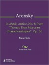 In Modo Antico, No. 8 from "Twenty Four Morceau Characteristiques", Op. 36 - Anton Arensky