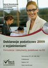 Deklaracje podatkowe 2009 z wyjaśnieniami z płytą CD - Henryk Dzwonkowski