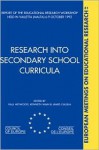 Research Into Secondary School Curricula - Paul Heywood, Kenneth Wain, James Calleja