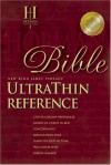 NKJV UltraThin Reference Bible (Black Bonded Leather) - Holman Bible Publisher