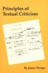 Principles of Textual Criticism - James Thorpe