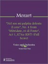 "Nel sen mi palpita dolente il core", No. 4 from "Mitridate, re di Ponto", Act 1, K74a (K87) (Full Score) - Wolfgang Amadeus Mozart