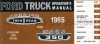 1965 Ford F100 F250 F350 Pickup Truck Owner's Manual Reprint - Ford