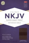 NKJV Super Giant Print Reference Bible, Brown/Chocolate LeatherTouch - Holman Bible Publisher