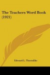 Teachers Word Book - Edward Thorndike