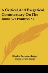 A Critical And Exegetical Commentary On The Book Of Psalms V1 - Charles Augustus Briggs, Emilie Grace Briggs