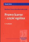 Prawo karne część ogólna - Gabrysiak Namysłowska Barbara