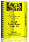 Le Tourneau D Tractor & Scraper Service Manual - Jensales Ag Products