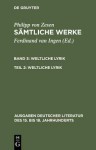 Weltliche Lyrik: Cats-Ubersetzungen - Ferdinand van Ingen