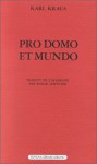 Pro domo et mundo - Karl Kraus