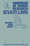 Handbook of Humor Research: Volume 1: Basic Issues - Paul E. McGhee, Jeffrey H. Goldstein