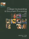 Gregg College Keyboarding & Document Processing: Lessons 1-120 - Scot Ober, Arlene Zimmerly, Jack E. Johnson