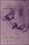 Personalist Papers - John F. Crosby