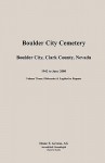 Boulder City, Cemetery, Volume 3 - Diane E. Greene