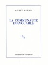 La communauté inavouable - Maurice Blanchot