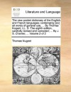 The new pocket dictionary of the English and French languages; containaing [sic] all words of general use, ... By Thomas Nugent, LL. D. The eighth edition, carefully revised and corrected; ... By J. S. Charrier, ... Volume 2 of 2 - Thomas Nugent