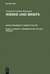 Apparat / Kommentar (NR. 132-244), Anhang - Klaus Hurlebusch, Friedrich Gottlieb Klopstock, Elisabeth Hopker-Herberg