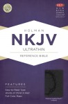 NKJV Ultrathin Reference Bible, Charcoal LeatherTouch Indexed - Holman Bible Publisher