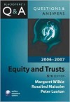 Equity and Trusts (Blackstone's Law Q & A) - Margaret Wilkie, Peter Luxton, Rosalind Malcolm