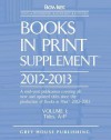 Books in Print Supplement, 2012/13 - R.R. Bowker