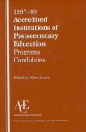 1997-98 Accredited Institutions of Postsecondary Education: Programs - Candidates - Allison Anaya, Alison Anaya