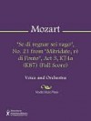 "Se di regnar sei vago", No. 21 from "Mitridate, re di Ponto", Act 3, K74a (K87) (Full Score) - Wolfgang Amadeus Mozart