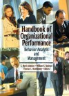 Handbook of Organizational Performance: Behavior Analysis and Management - William K. Redmon, Thomas C. Mawhinney, Carl Merle Johnson