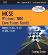 MCSE Windows 2000 Core Exams Training Guide Bundle (Exams 70-210, 70-215, 70-216, 70-217) - Marione, Development Que Development, Que Corporation