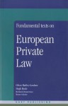 Fundamental Texts on European Private Law - Reinhard Zimmermann, Hugh Beale