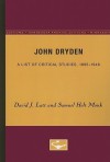 John Dryden: A List of Critical Studies, 1895-1948 - Samuel Holt Monk