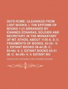 Dio's Rome (Volume 1); Gleanings from the Lost Books. I. the Epitome of Books 1-21 Arranged by Ioannes Zonaras, Soldier and Secretary, in the - Cassius Dio