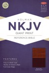 NKJV Giant Print Reference Bible, Brown/Tan LeatherTouch - Holman Bible Publisher