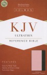 KJV Ultrathin Reference Bible, Pink/Brown LeatherTouch Indexed - Holman Bible Publisher