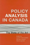 Policy Analysis in Canada: The State of the Art - Laurent Dobuzinskis