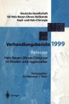 Referate: Hals-Nasen-Ohren-Chirurgie Im Kindes- Und Und Jugendalter - H. Hildmann, U. Koch