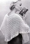 CROCHETED CAPE STOLE Vintage Crochet Pattern - The Crochet Kid