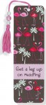 Pink Flamingos Beaded Bookmark - Peter Pauper Press