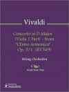 Concerto in D Major (Viola 1 Part) - from "L'Estro Armonico" - Op. 3/1 (RV549) - Antonio Lucio Vivaldi