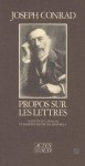 Propos sur les lettres - Joseph Conrad