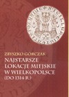 Najstarsze lokacje miejskie w Wielkopolsce (do 1314 r.) - Zbyszko Górczak