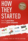 How They Started: How 25 Good Ideas Became Great Companies - David Lester, Carol Tice