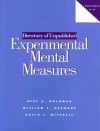 Directory on Unpublished Experimental Measures Volumes 4-5 - Bert A. Goldman, David F. Mitchell