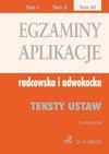 Egzaminy. Aplikacje radcowska i adwokacka. Tom 3 - Aneta Flisek