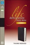 NIV Life Application Study Bible, Large Print Indexed - Zondervan