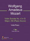 Violin Sonata No. 4 in G Major, K9 (Piano Score) - Wolfgang Amadeus Mozart