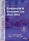 Blackstone's Statutes on Commercial and Consumer Law 2012-2013 - Francis D. Rose