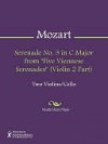 Serenade No. 3 in C Major from "Five Viennese Serenades" (Violin 2 Part) - Wolfgang Amadeus Mozart