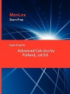 Exam Prep for Advanced Calculus by Folland, 1st Ed - Folland, MznLnx