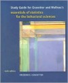 Study Guide for Gravetter/Wallnau's Essentials of Statistics for Behavioral Science, 6th - Frederick J. Gravetter, Larry B. Wallnau