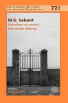 W.G. Sebald: Schreiben Ex Patria / Expatriate Writing (Amsterdamer Beitrage Zur Neueren Germanistik) - Gerhard Fischer